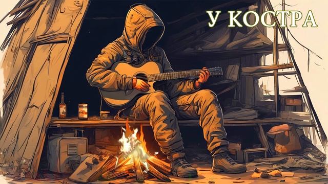 У костра (guitar Mix) - музыка с треском огня, чтобы быть как STALKER [AI]
