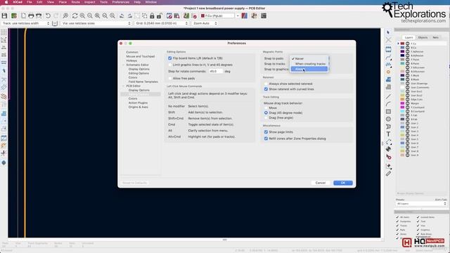 97 - Layout editor preferences Preferences window PCB Editor смотреть онлайн
