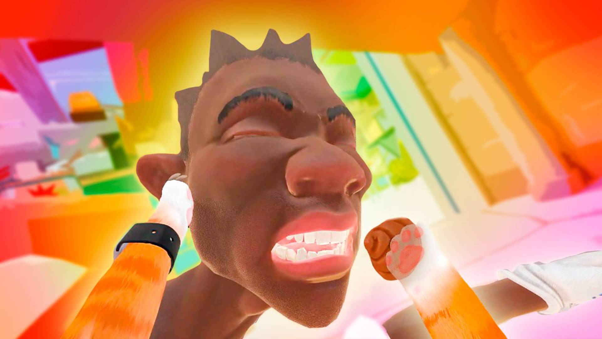 ЗЛОЙ КОТ накормил мужика КАКАХОЙ в игре I AM CAT