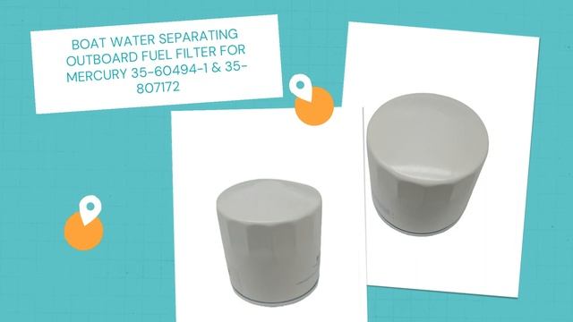 BOAT WATER SEPARATING OUTBOARD FUEL FILTER FOR MERCURY 35-60494-1 & 35-807172 смотреть онлайн