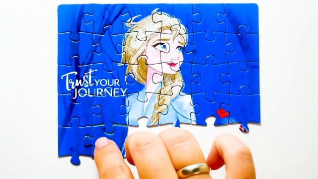 Эльза Холодное Сердце ( Frozen ) Мультик - собираем пазлы для детей Раскрашка ТВ смотреть онлайн