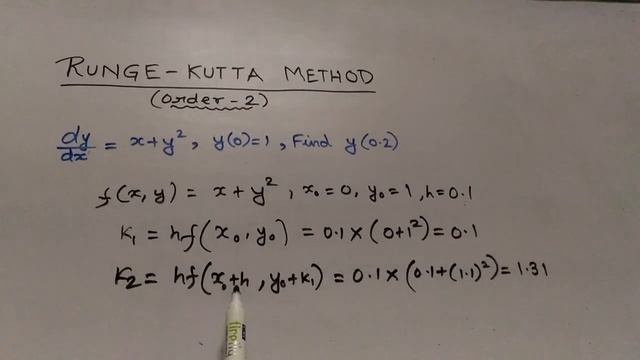 Runge Kutta Method(Order 2) made easy смотреть онлайн