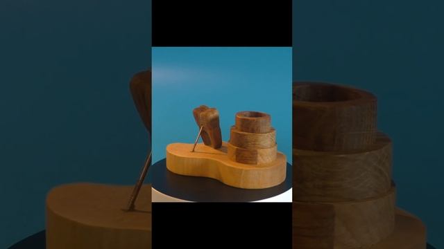 wooden pen stand for a dentist DIY смотреть онлайн