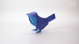 Объемный Воробей из листа бумаги  | Птица оригами своими руками | DIY