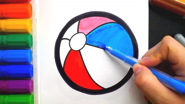 Bola Sepak Mewarnai untuk Anak dan Balita - Coloring ball for kids смотреть онлайн