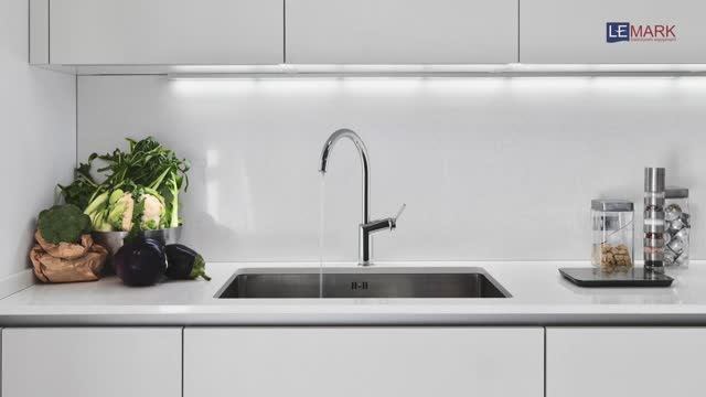 Смеситель для кухни средний монолитный LEMARK MINIMA LM3805C смотреть онлайн