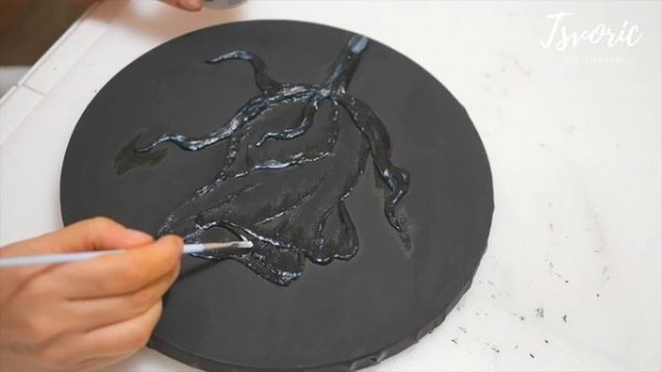 Процесс создания рельефной картины / DIY TSVORIC