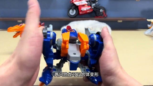 男孩玩具天花板，2合1合体弹射恐龙，棘龙翼龙咻声变战车超哇塞！ смотреть онлайн