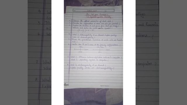 Bsc.1 Semester 1 | Chemistry v.v.imp Question| chemestry Model paper 2022.. смотреть онлайн