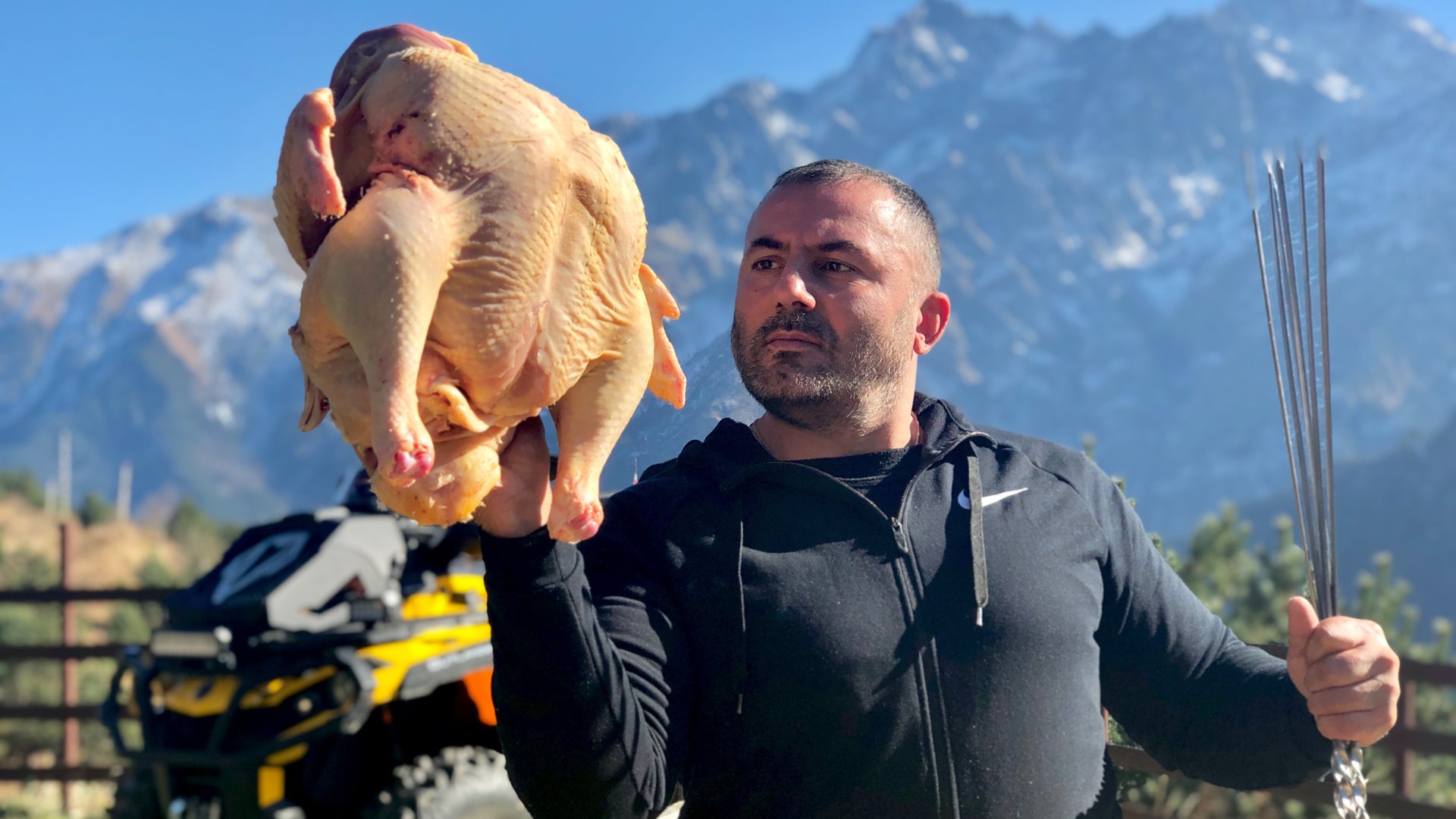 ШАШЛЫК из ИНДЕЙКИ. МЯСО ИНДЕЙКИ на МАНГАЛЕ. ENG SUB смотреть онлайн