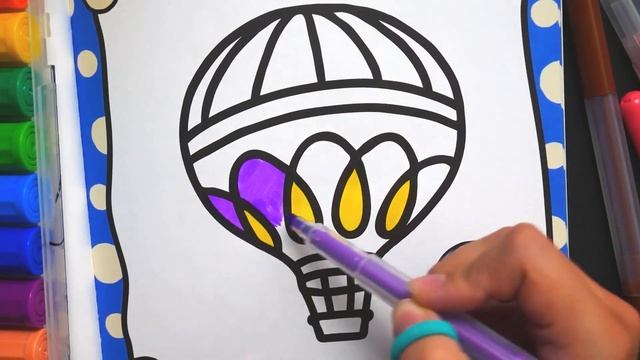 Раскраска Пожарная Машина для Детей Учим Цвета смотреть онлайн