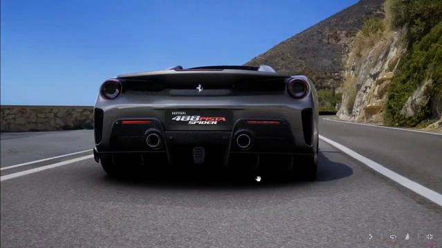 Ferrari 488 Pista Spider 2020 Grigio Ferro Configuration And 360 Degree Video (No Commentary) смотреть онлайн