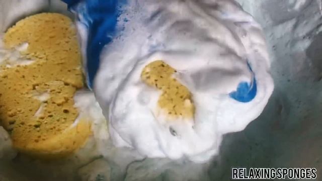 #spongesqueezing #губки ASMR Squeezing Sponges/mushy Soap/comet/powder/mr.proper/rinsing Sponges