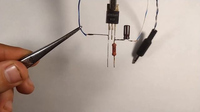 Simple Audio Amplifier With Single Transistor. KT805AM.