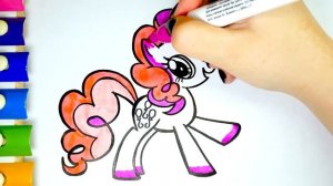 Мой Маленький Пони Мультик Раскраска для Детей Пинки Пай - My Little Pony Pinkie Pie Coloring