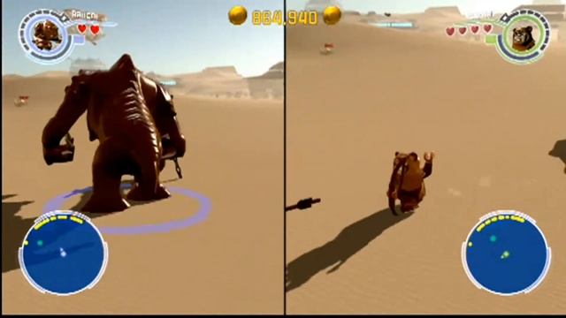 Rancor vs. Wicket on Jakku in Lego Star Wars: The Force Awakens смотреть онлайн