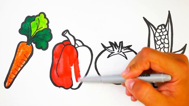 Учим названия овощей вместе с детьми на Английском языке Learn names of fruits with simple Pictures смотреть онлайн