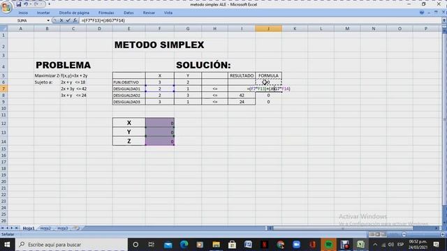 METODO SIMPLEX CON EXCEL Y SOLVER смотреть онлайн