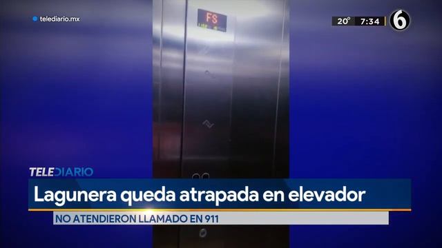 Mujer queda atrapada en elevador por más de 1 hora смотреть онлайн