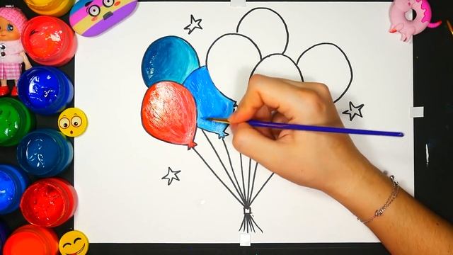 Pelajari Menggambar dan Mewarnai Balon Untuk Anak anak смотреть онлайн