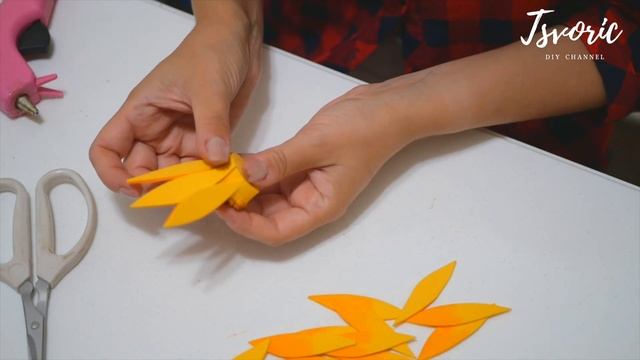 Простые цветы для осенних композиций / DIY TSVORIC смотреть онлайн