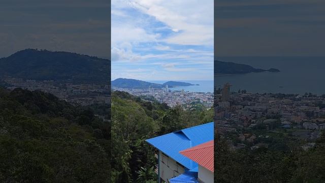 Пхукет Патонг с высоты высокогорной буддийской пагоды смотреть онлайн