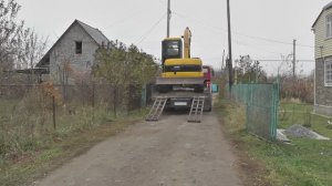 Как я на объект добирался! Мини экскаватор.