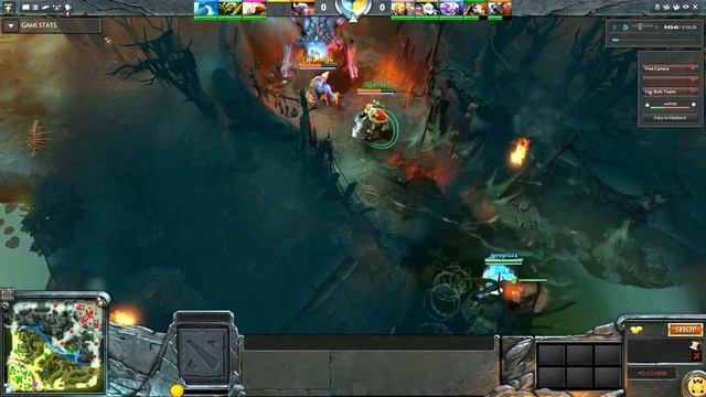 Dota 2 level 1 roshan Ursa + Skeleton King смотреть онлайн