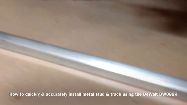 How To Lay Stud And Track Work Using DeWalt DW088K смотреть онлайн