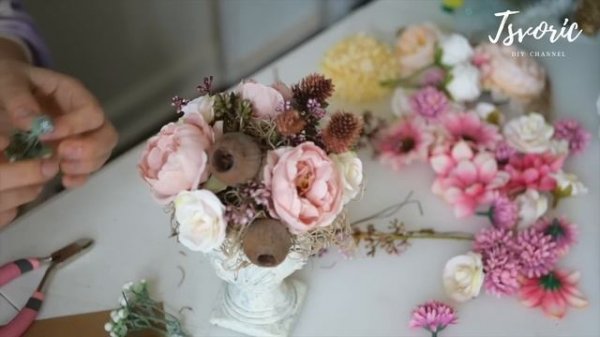 Весенняя композиция с птичкой / DIY TSVORIC