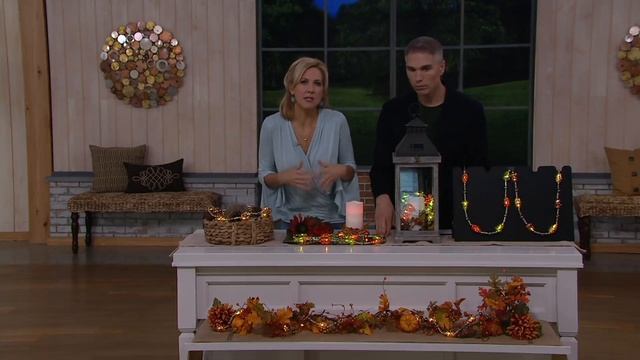 5' Mercury Glass Pinecone & Acorn Light Strand by Home Reflections on QVC смотреть онлайн
