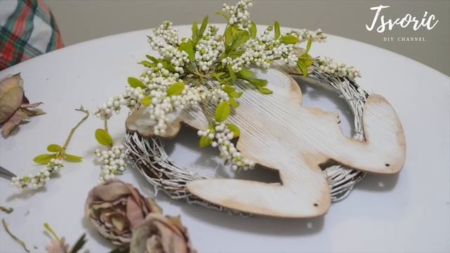 Door decor for Easter / Украсила свою дверь к Пасхе / DIY TSVORIC смотреть онлайн