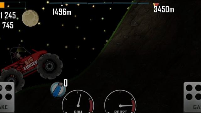 Игра hill climb racing, этап ночь. смотреть онлайн