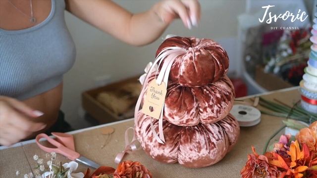 Композиция из бархатных тыкв / DIY TSVORIC смотреть онлайн