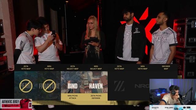 2nd LONGEST Map VETO In Valorant HISTORY || NRG Vs ZETA