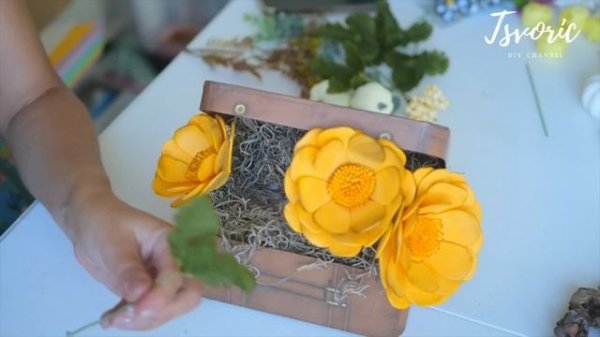 Простые цветы в осенней композиции / DIY TSVORIC