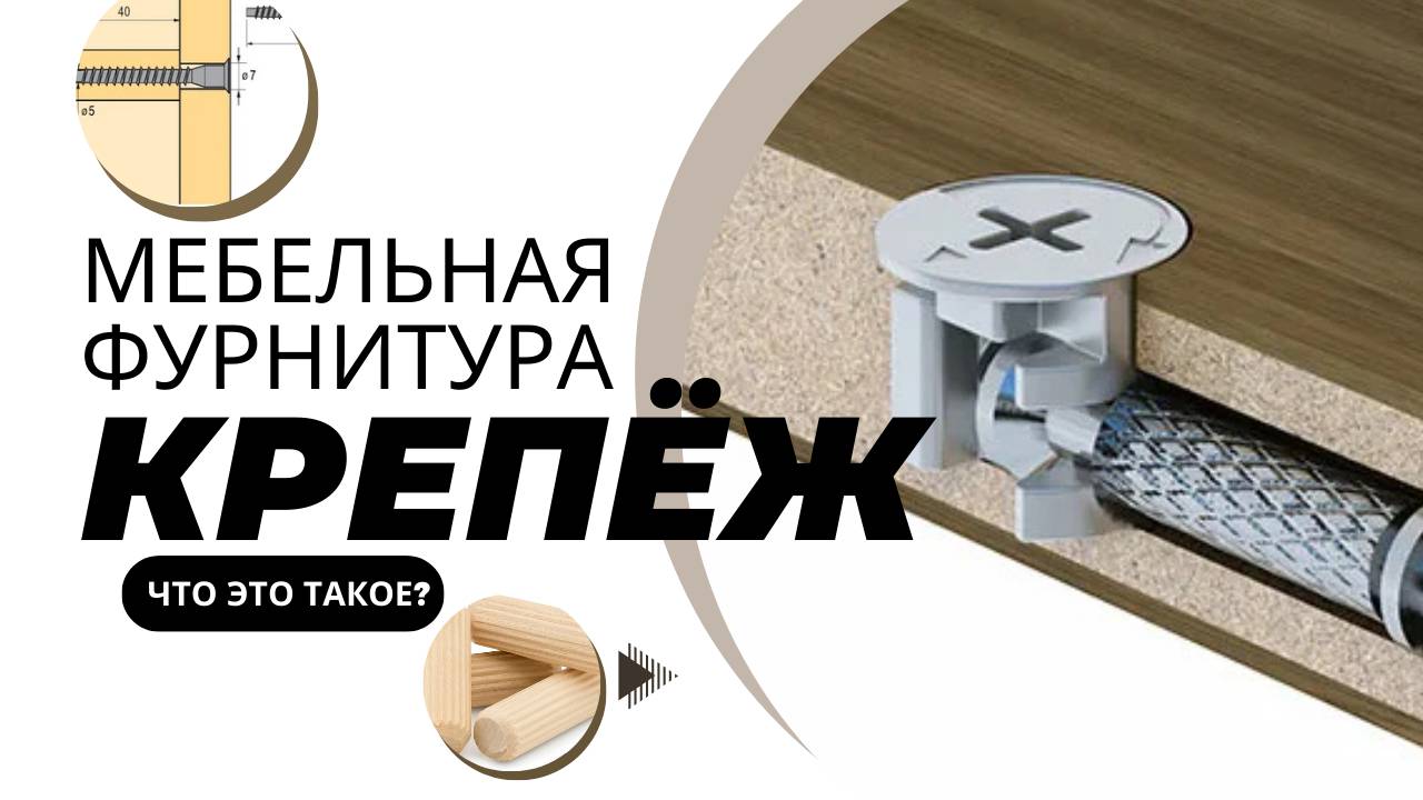 Что такое мебельный крепёж? Как и на что собирается мебель и кухня?