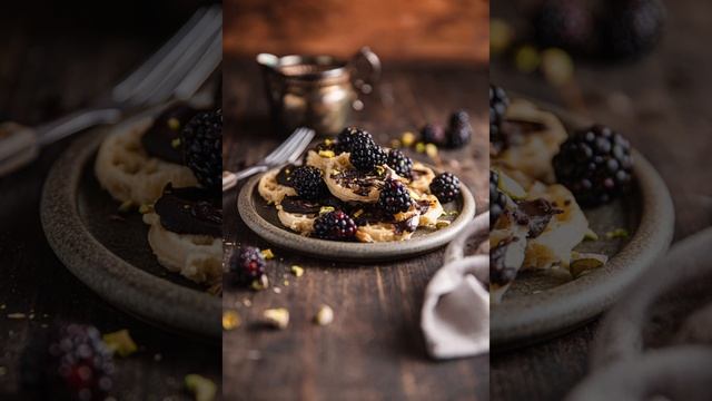 Blueberry Waffles with Tribe Chocolate Hummus смотреть онлайн