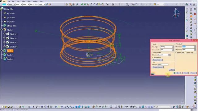 TUTORIAL CREATE BMW RIM IN CATIA V5 R21 ( Speed ) смотреть онлайн