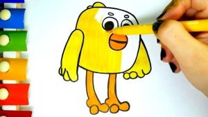 Мимимишки Мультик Раскраска для Детей Ми-Ми-Мишки Цыпа Раскрашка ТВ