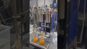 Установка розлива УД-2П для фасовки продуктов с твердыми включениями.