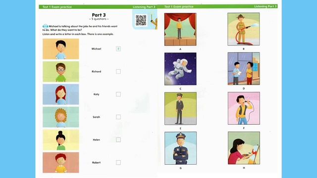 FLYERS (New)- A2 Flyers MINI TRAINER- TEST 1- Listening with Answer key смотреть онлайн