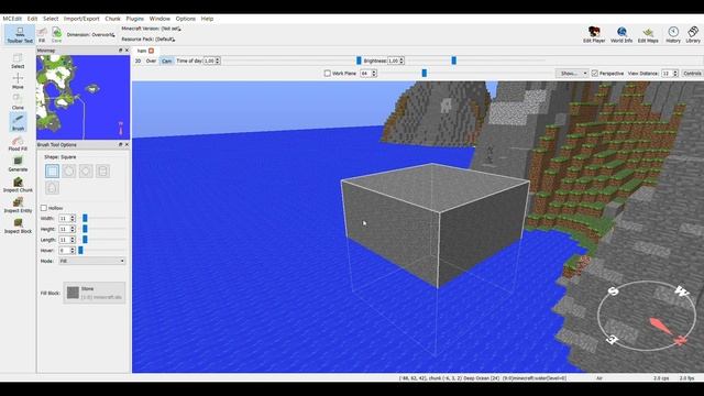 Программа MCEdit Майнкрафт. Урок по кисточкам. Часть 2 смотреть онлайн