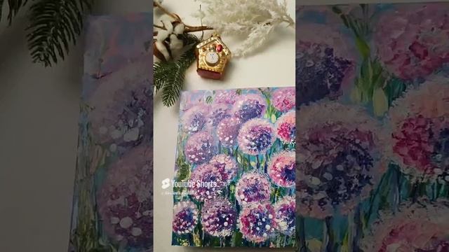 Маленькая картина акриловыми красками смотреть онлайн