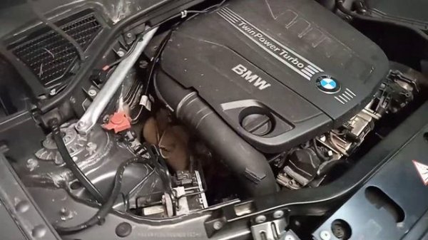 Работа двигателя BMW N57n ДО ремонта