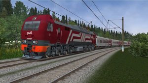 Эп2к-271 с поездом «Гранд» в Openrails