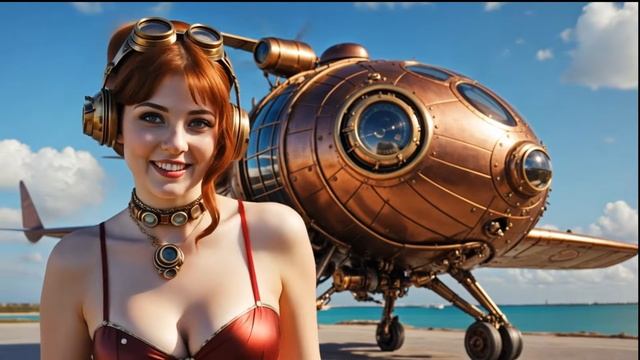 Steampunk 1950 Parallel Dimension with Retro Girls смотреть онлайн