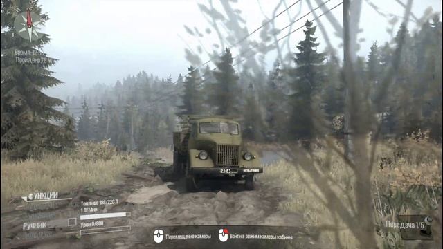 GAZ 33 Spintires MudRunner GAZ 33 VS КИРОВЕЦ 700 смотреть онлайн