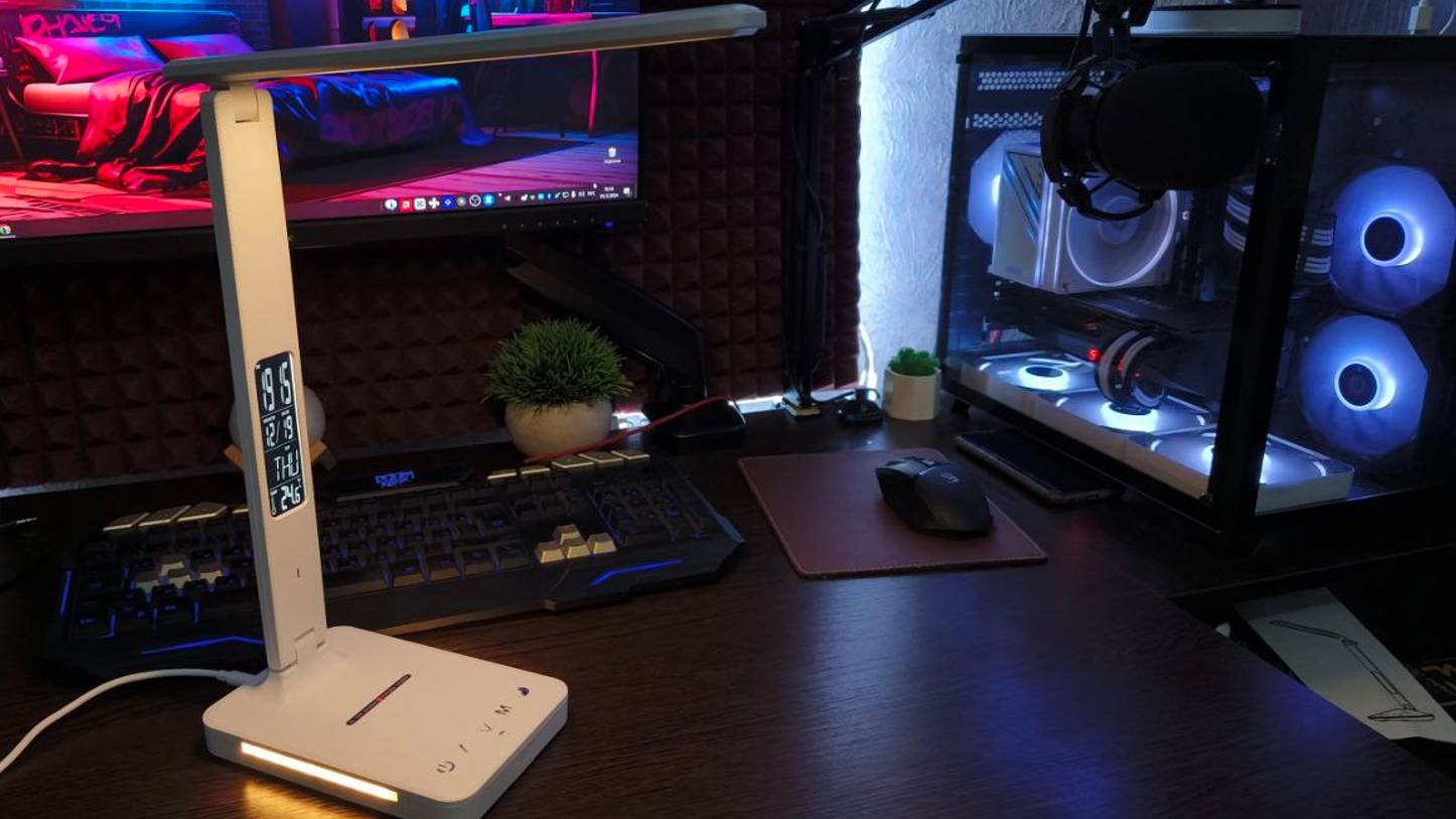 Смарт лампа Lunalight LW28 с беспроводной зарядкой #распаковка #обзор #настольная лампа #смартлампа смотреть онлайн