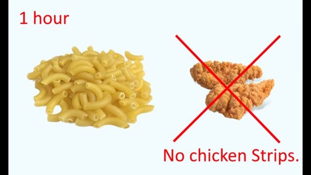 Macaroni With No Chicken Strips 1 HOUR